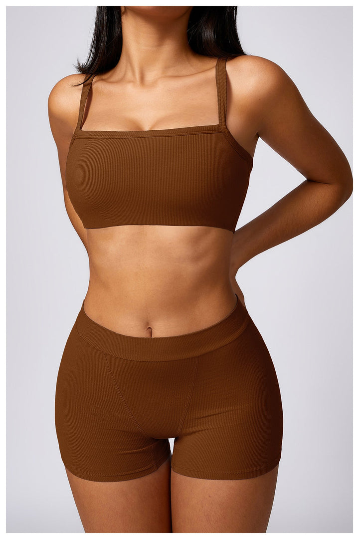 Stilla | Tørring Mave Sammentrækning Hofte Løft Yoga Shorts Slank Fitness Basislag Sports Shorts
