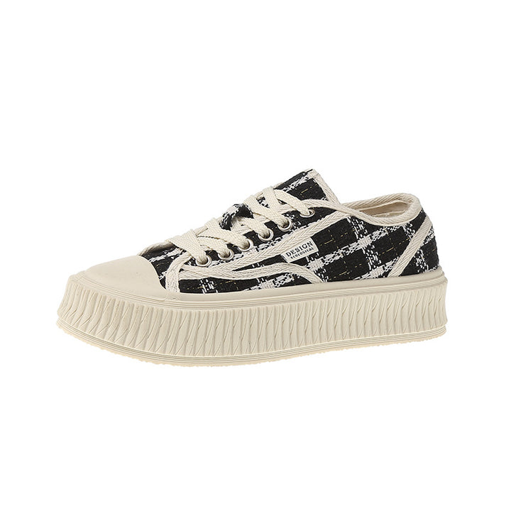 Dame Plateau-Sneakers med tekstureret overdel og komfortabel sål Stilla