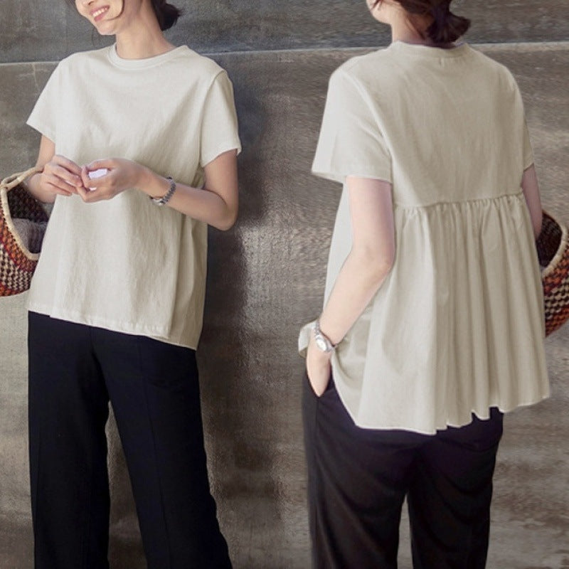 Damer Fritid Peplum T-shirt Stilla