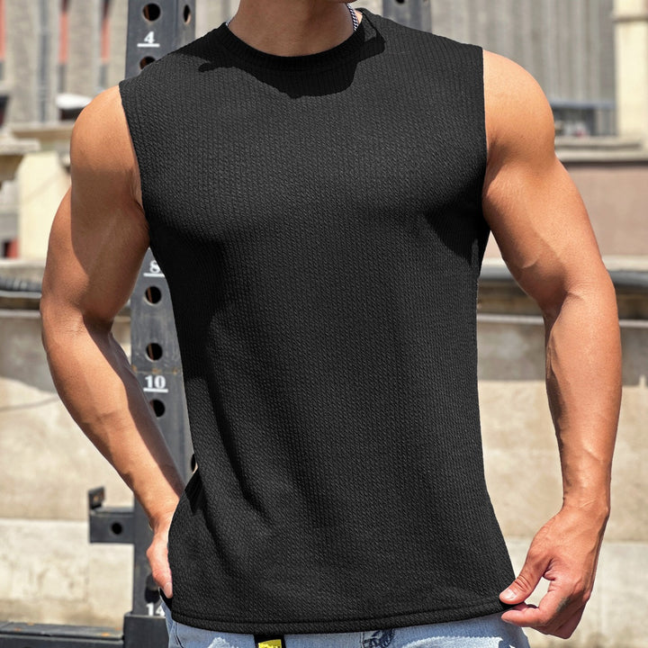 Herre ærmeløs træningsshirt i åndbart materiale med høj kvalitet struktur Stilla