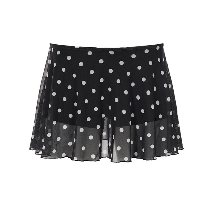 Dame luftig og chic Polka Dot Mini Skirt Skovae