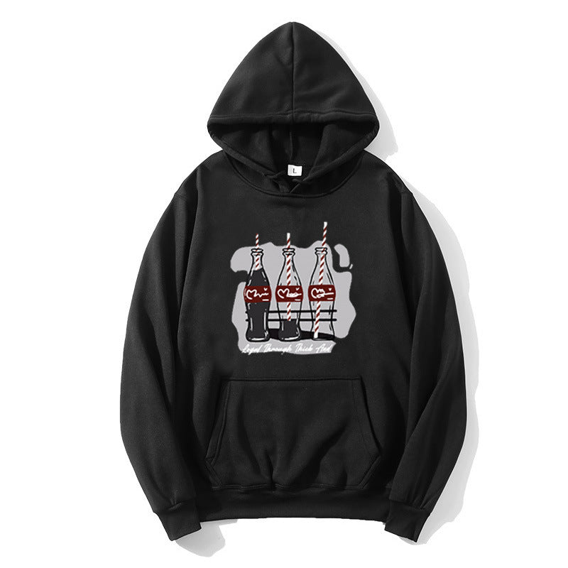 Dame hoodie med legende Coca-Cola flaske motiv Skovae