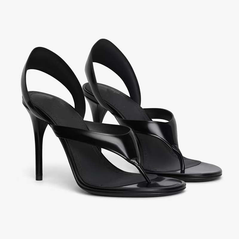 Femme Højglans Riemchen-Hælsandaler med elegant Ankel-design Stilla