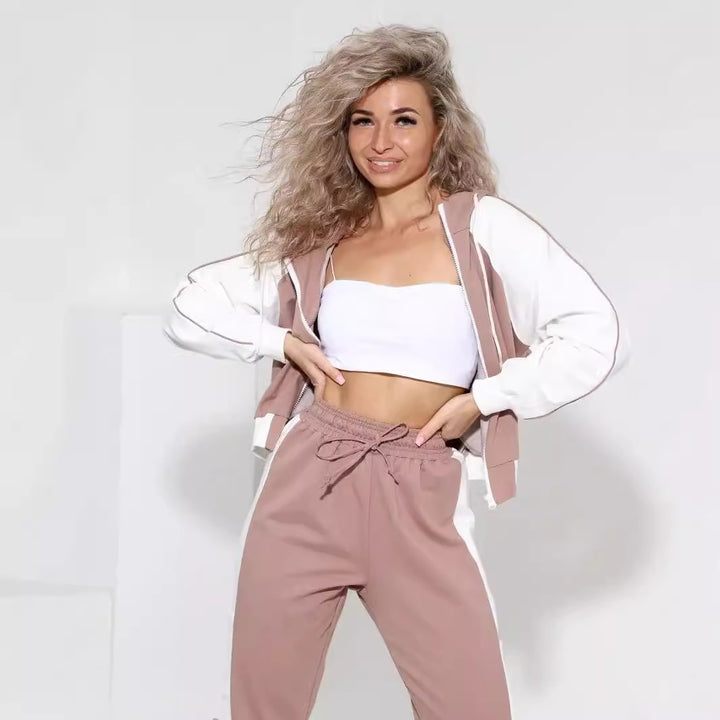 Kvinders sporty hoodie og jogger sæt Skovae