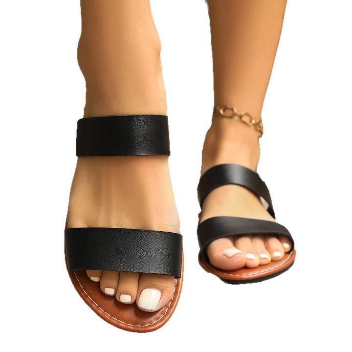 Dame Riemchen-sandaler med elegante metallic-detaljer og komfortabelt fodbed Stilla