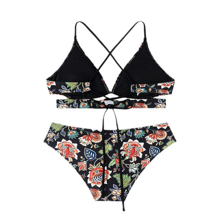 Dame Bikini-sæt med blomsterdesign og højtaljede underdele Stilla