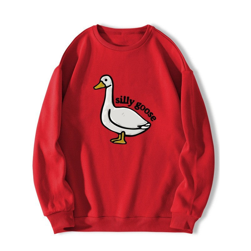 Kvinders sweatshirts med legesyg andemotiver og afslappet pasform Stilla
