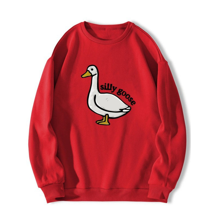 Kvinders sweatshirts med legesyg andemotiver og afslappet pasform Stilla