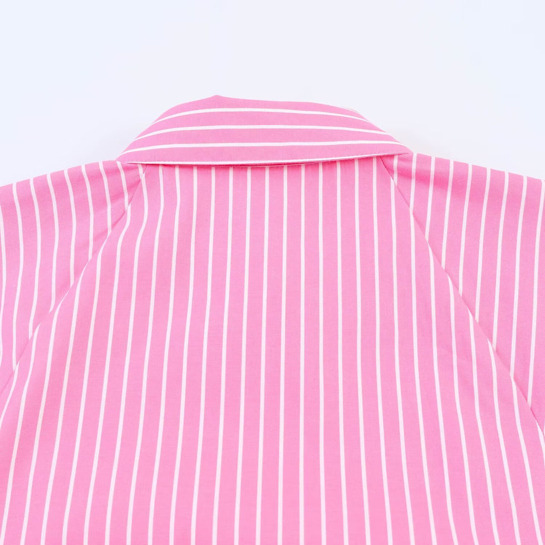 Dame bluse skjorte med voluminøse ærmer og elegant snit Skovae