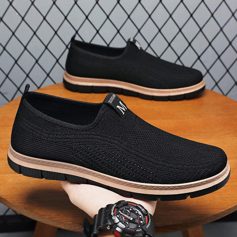 Femme åndbare Slip-On løbesko med fleksibelt strikdesign Stilla