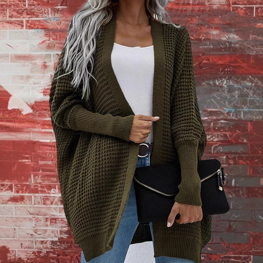 Dame Oversized Strikjakke Stilla