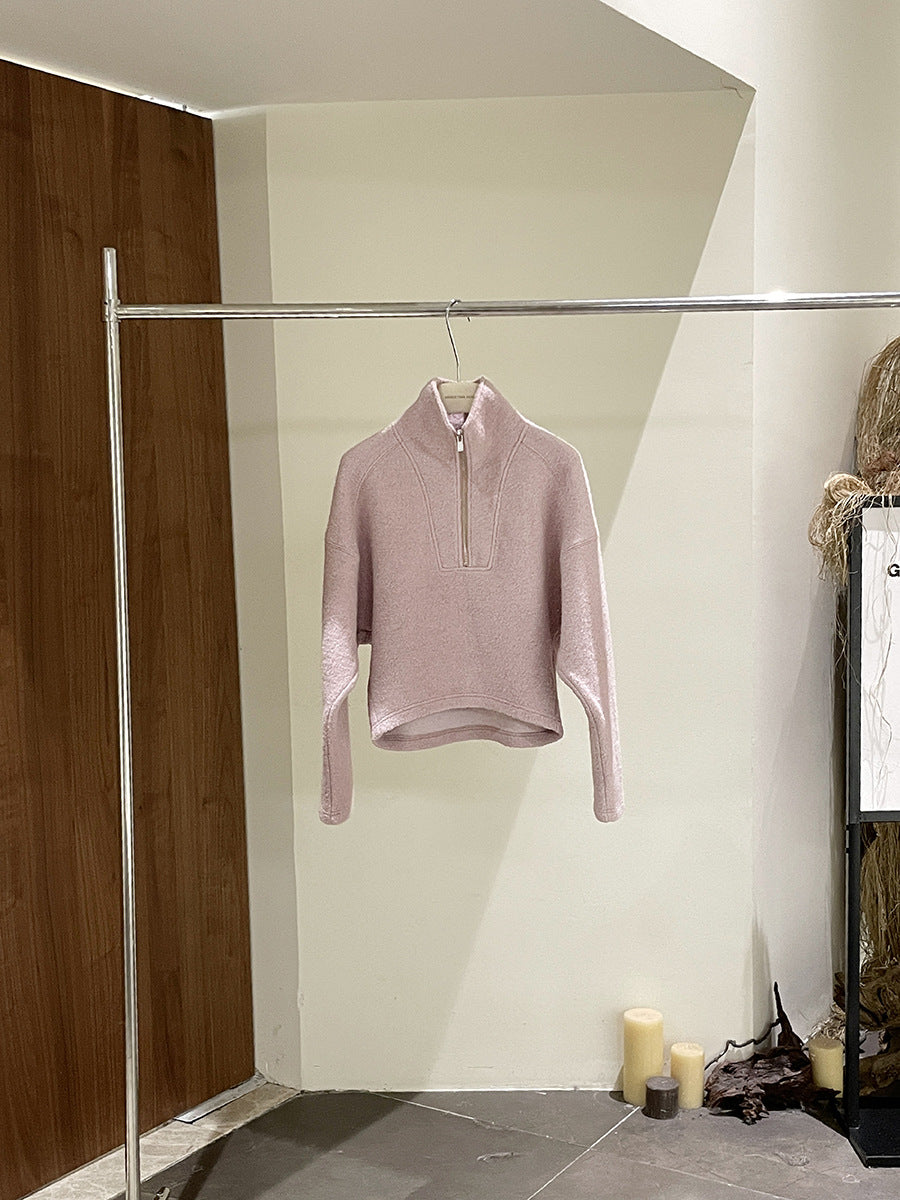 Dame sportslig sweatshirt med høj krave Stilla
