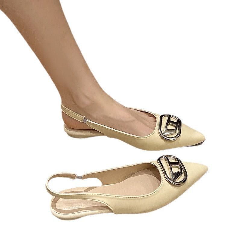 Dame elegante Slingpumps med moderne spænde-detalje og behagelig pasform Stilla