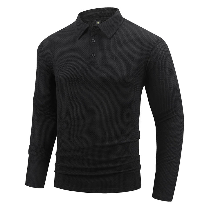 Herrer Langærmet Poloshirt med struktureret design og åndbare egenskaber Stilla