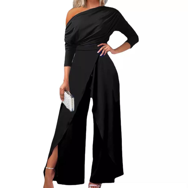 Dame onepiece med elegant asymmetrisk skæring Stilla