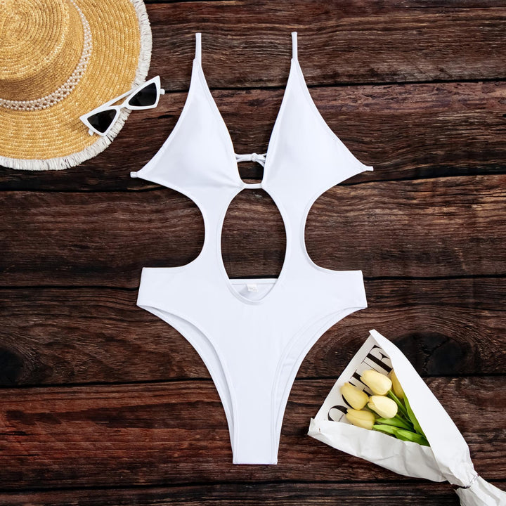 Dame Én-delt Badedragt med Cut-Outs Skovae