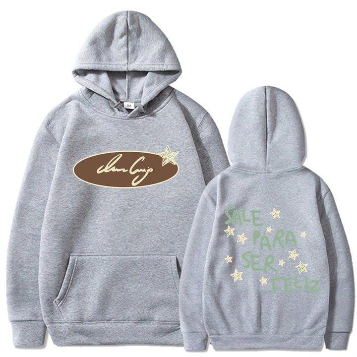 Kvinders hoodie sweatshirt med kreativ skrifttype og iøjnefaldende design Skovae