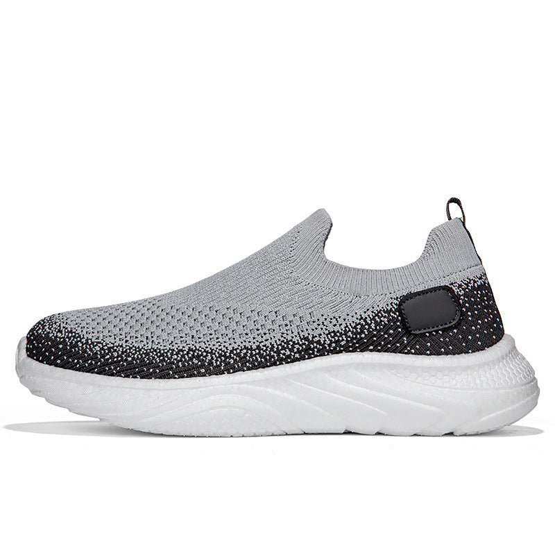 Dame nan elastisk strik-fritidssko i slip-on mokassin stil med sokke-lignende indgang og polstret bølgekombinationssål Skovae