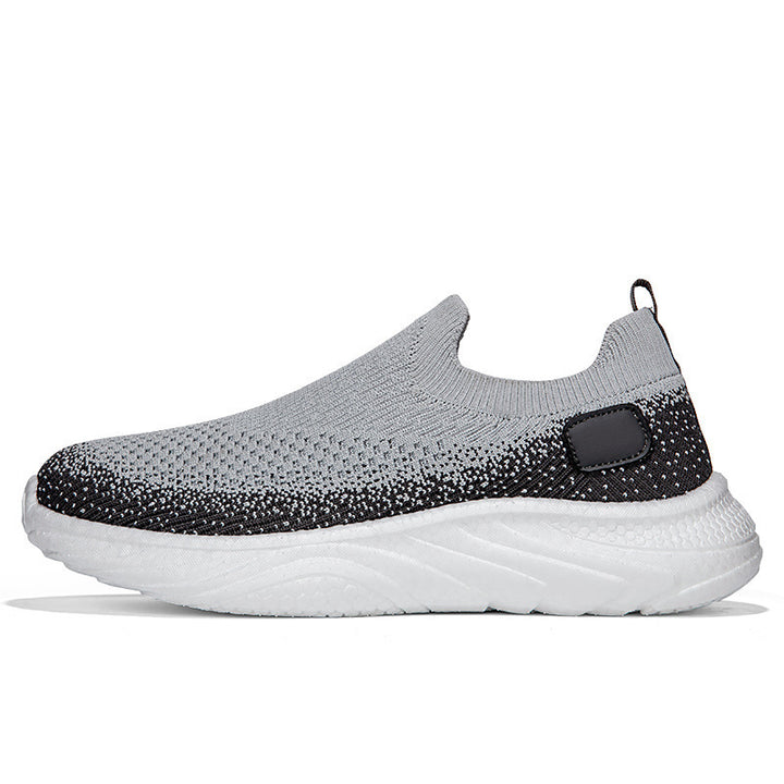 Dame nan elastisk strik-fritidssko i slip-on mokassin stil med sokke-lignende indgang og polstret bølgekombinationssål Skovae