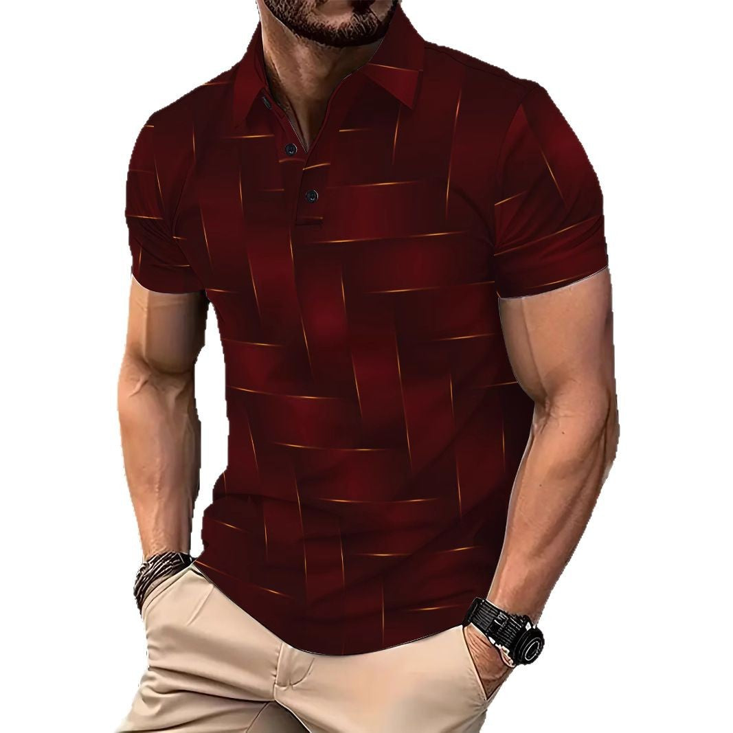 Herrer polo skjorte med moderne vævstruktur-design og åndbare egenskaber Stilla