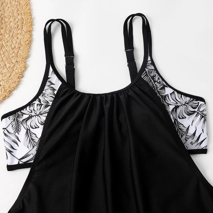 Dame Sommer Tankini-sæt med florale accenter og sporty snit Stilla