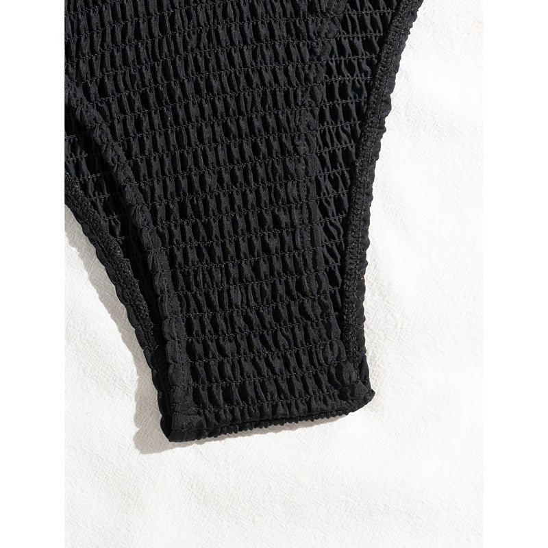 Dame Rynk Crop Top Bikini Sæt Stilla