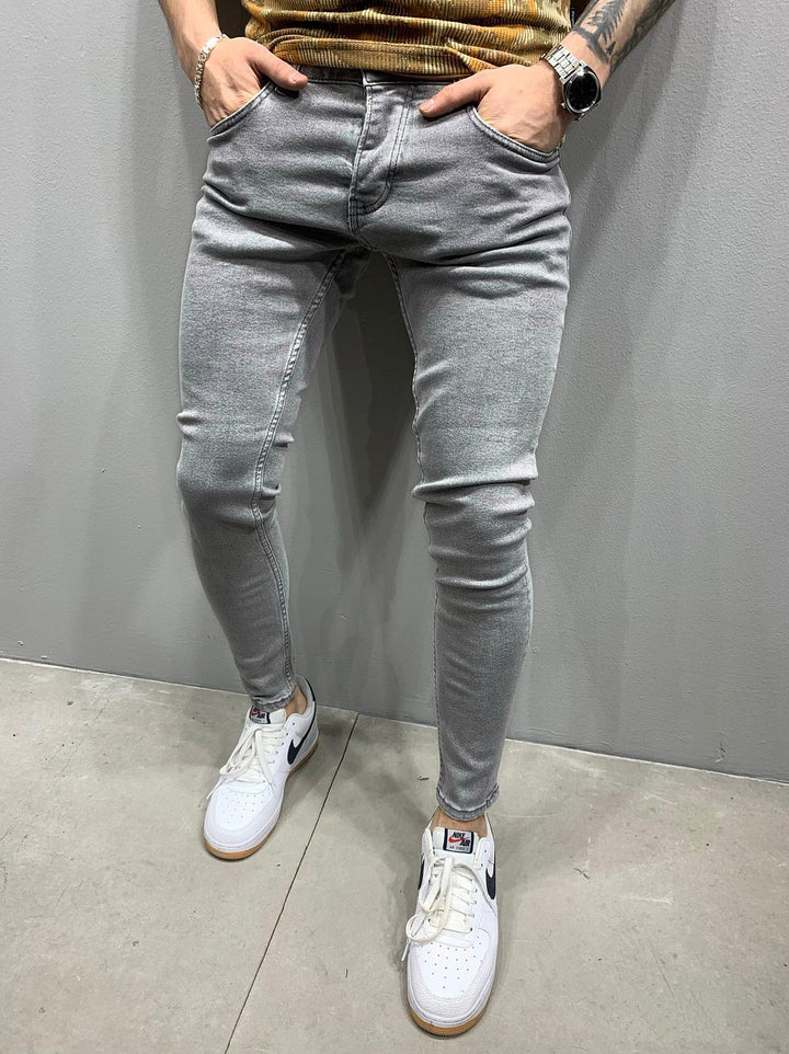 Herrer Slim-Fit Jeans med komfortabel Stretch-kvalitet og moderne vask Stilla