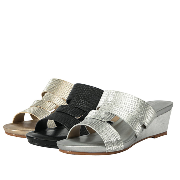 Dame Wedge-sandaler med elegant flettet remdesign og komfortabel sål Stilla