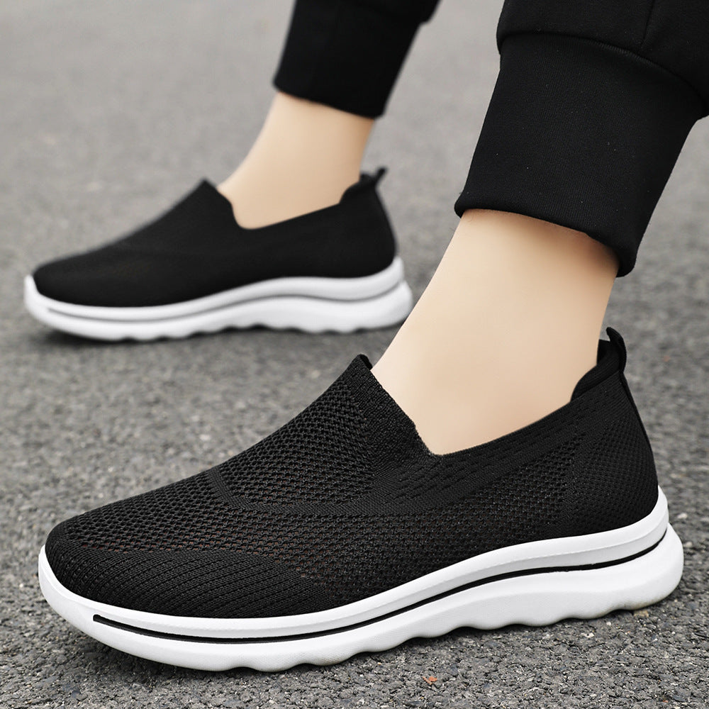 Femme Letvæg Slip-On Sport Sneakers med åndbart strikkemateriale og stødabsorberende sål Stilla