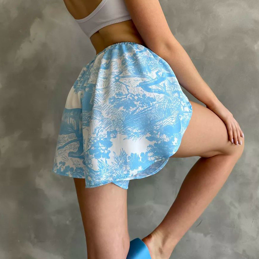 Dame Kimono-inspireret Loungewear-sæt med elastisk talje og raffinerede detaljer Stilla