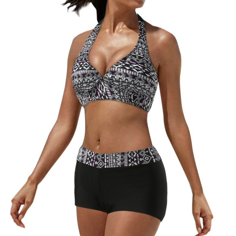 Dame Sporty bikini med højt skåret underdel Skovae