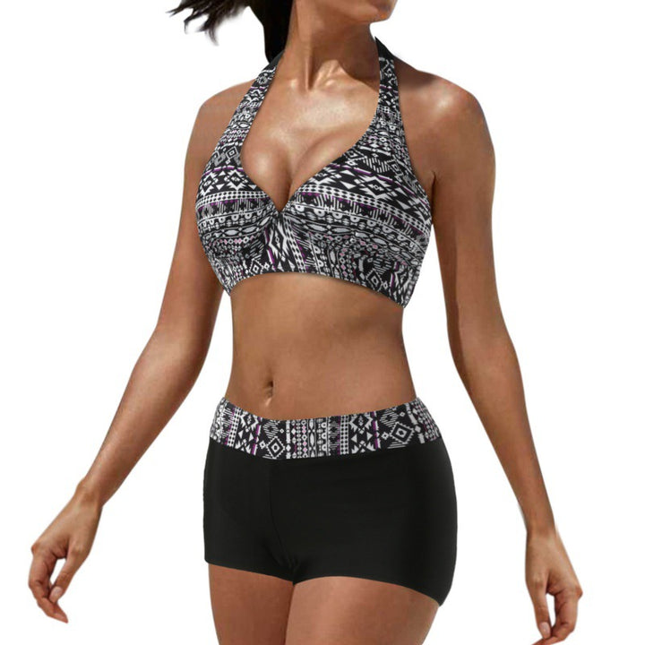 Dame Sporty bikini med højt skåret underdel Skovae