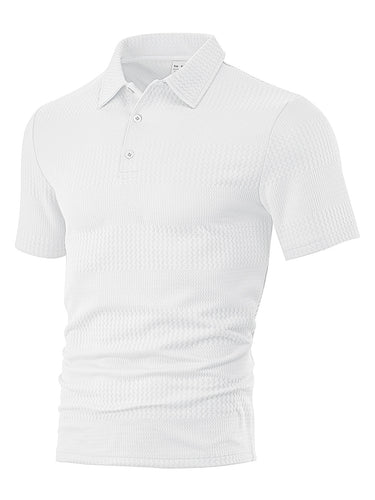 Herre polo skjorte med struktureret design Stilla