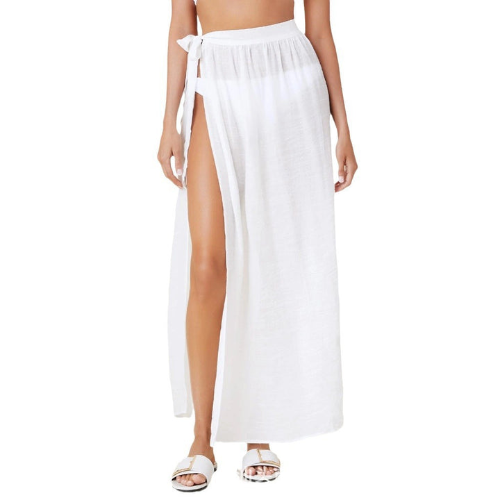Dame Elegant Høj Slids Strand Wrap Nederdel Stilla