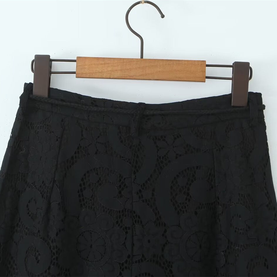 Dame bred spids bukser med elegant snit og luksuriøst design Skovae