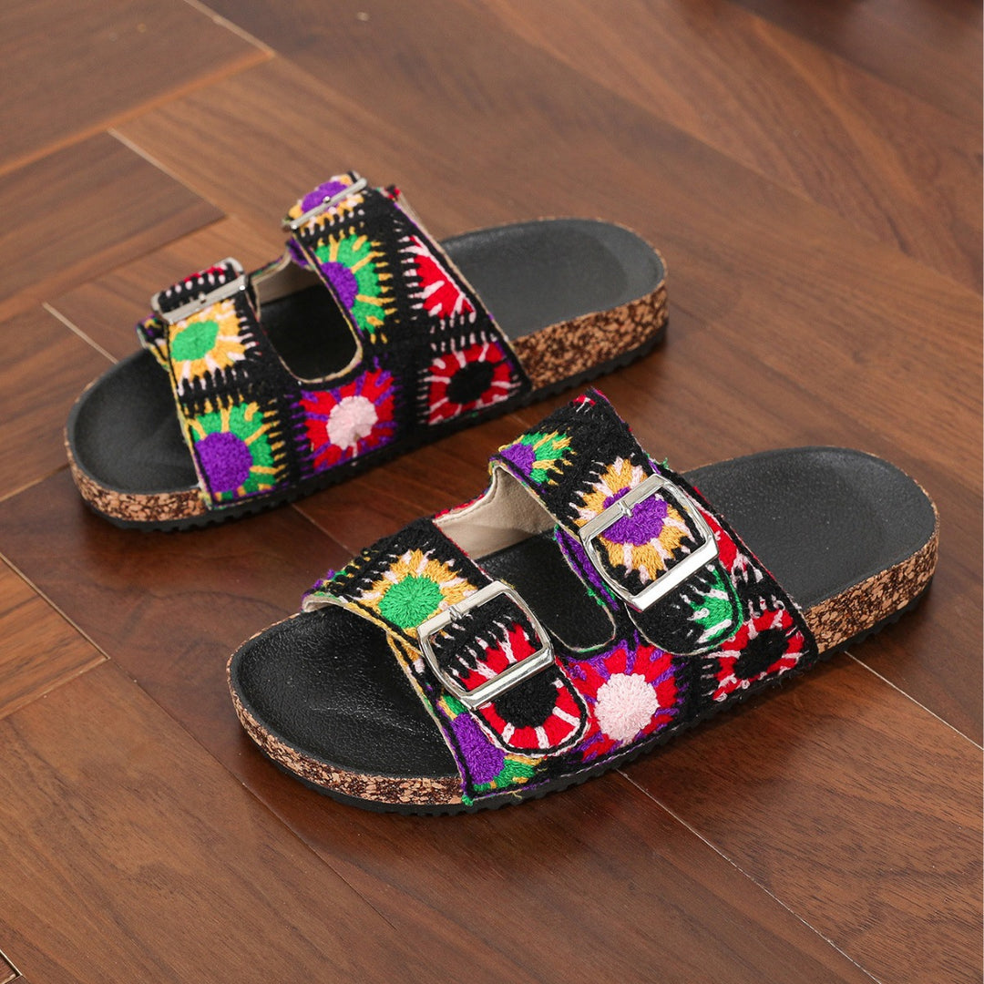 Dame Farverige Komfort-Sandaler Stilla