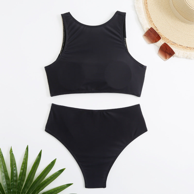 Dame High-Waist Bikini-Sæt Skovae
