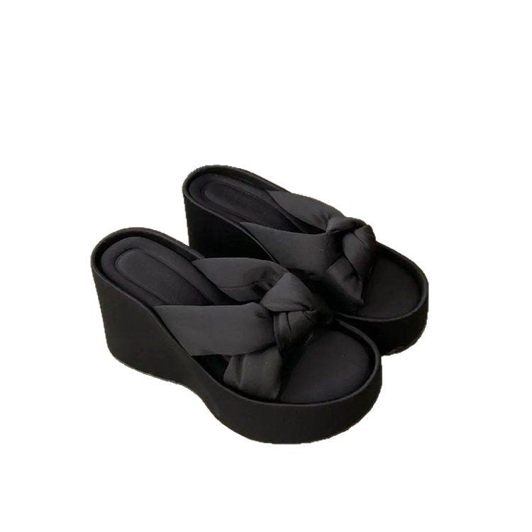 Dame Plateau-Sandaler med moderne knude-design og dæmpende sål Stilla