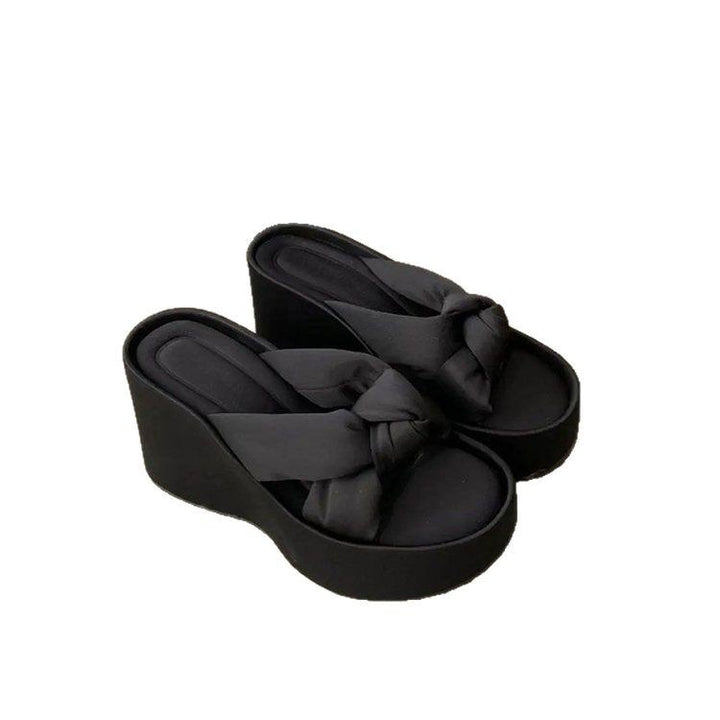 Dame Plateau-Sandaler med moderne knude-design og dæmpende sål Stilla