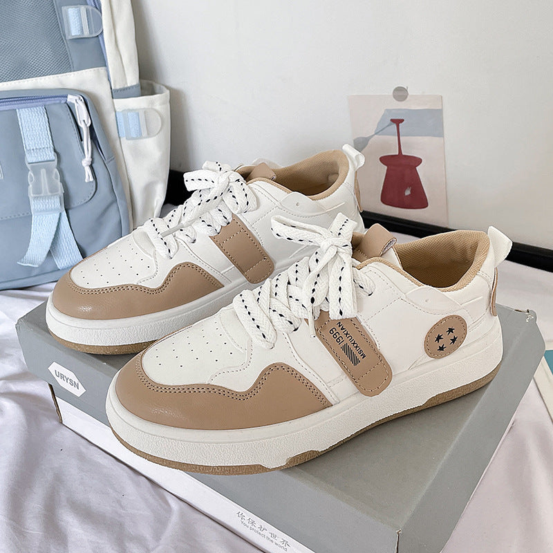 Dame moderigtige sneakers med trendy dobbelt-snørning og anatomisk formet fodseng Stilla