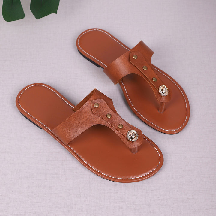 Dame fodsenge sandaler med elegant smykkedetalje Stilla