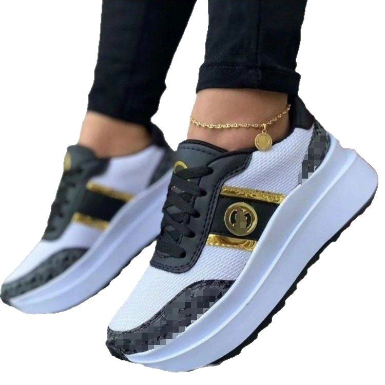 Dame Sportsneakers med åndbart overfladestruktur og elastisk sålprofil Stilla