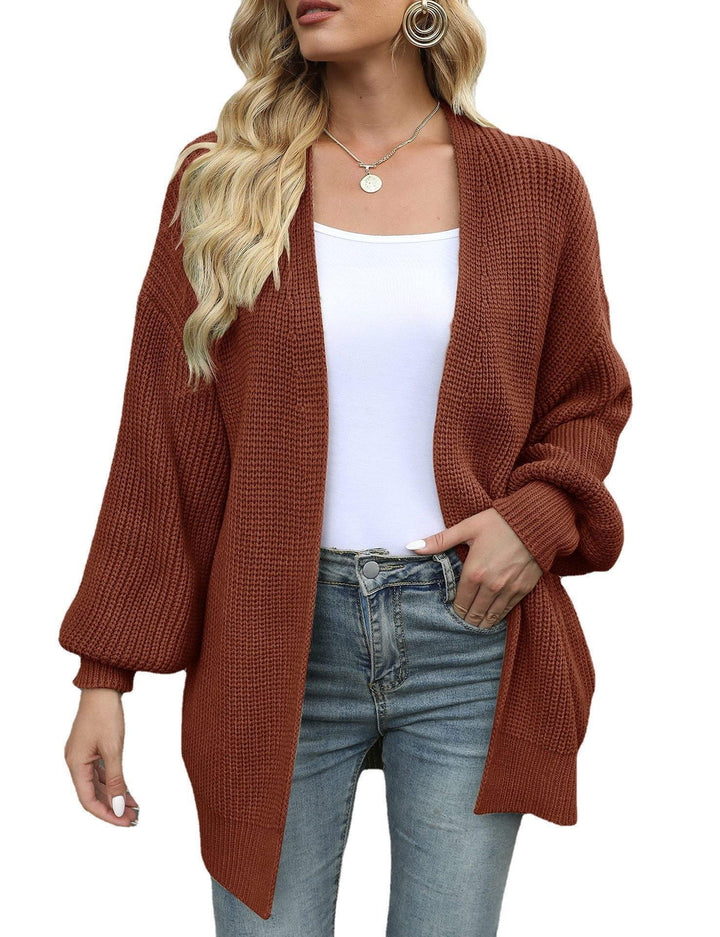 Dame strikjakke i oversized stil Stilla