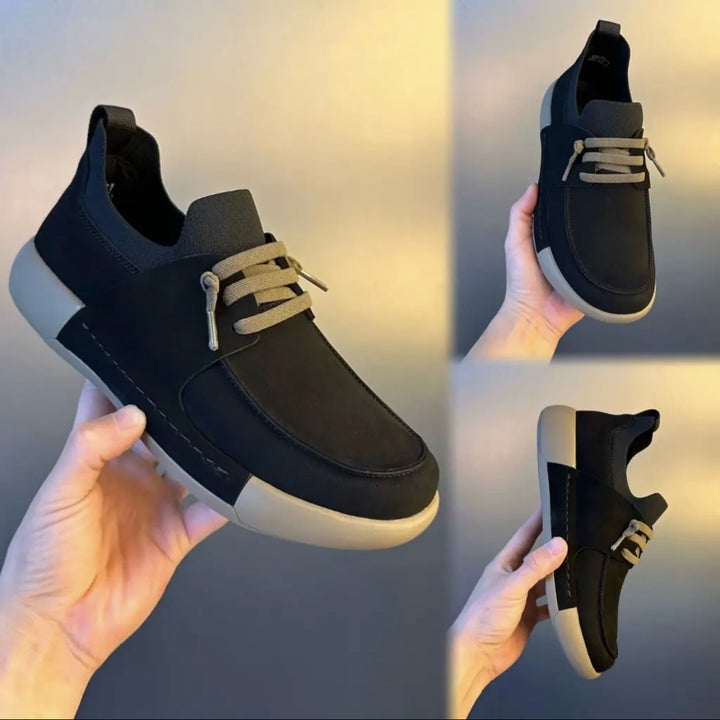 Herrer Lifestyle Sneaker med elastisk overdel og skridsikker sål Stilla