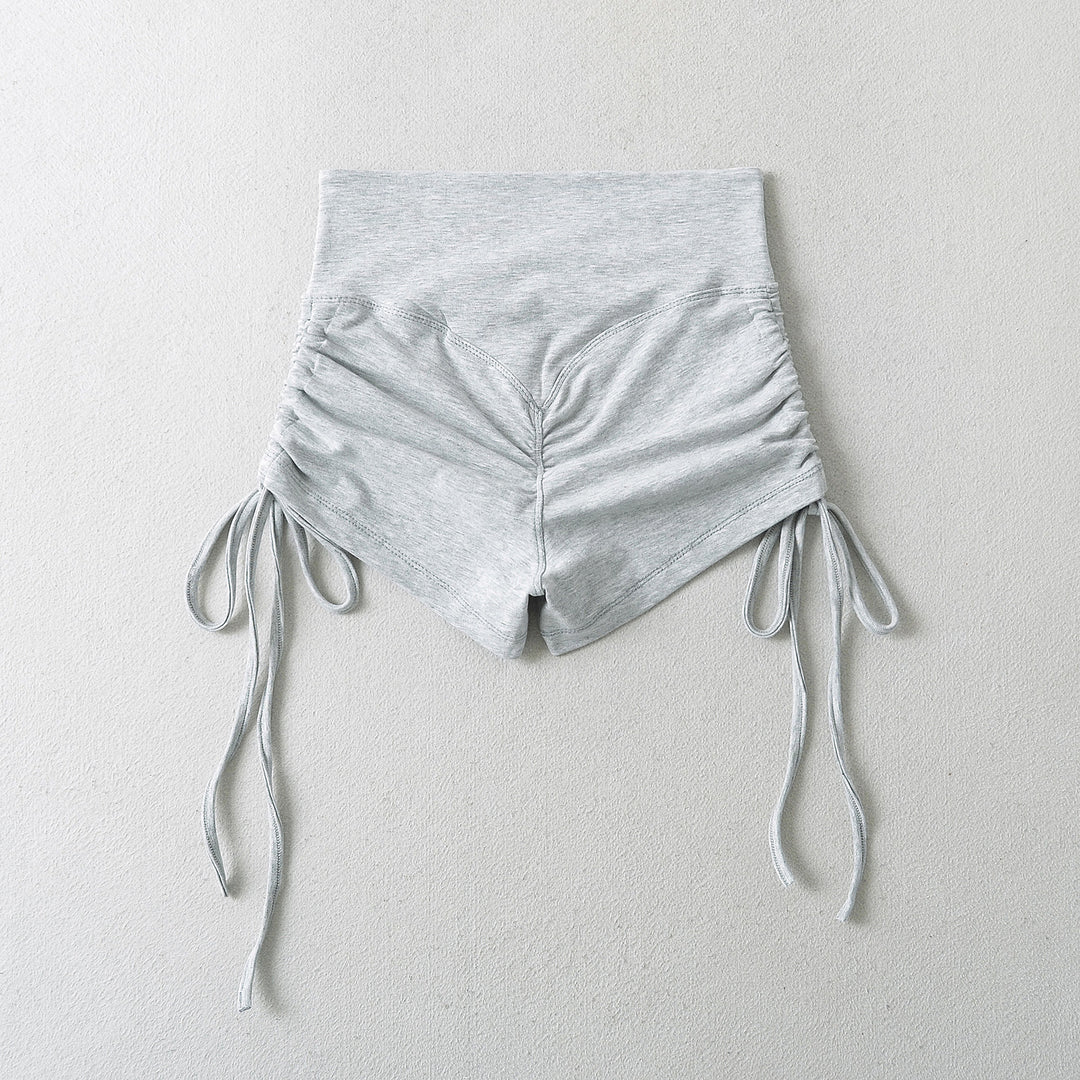 Dame Sporty Shorts med justerbar talje og raffinerede flæser Stilla