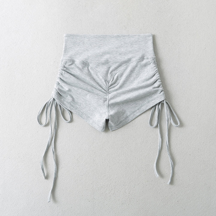 Dame Sporty Shorts med justerbar talje og raffinerede flæser Stilla