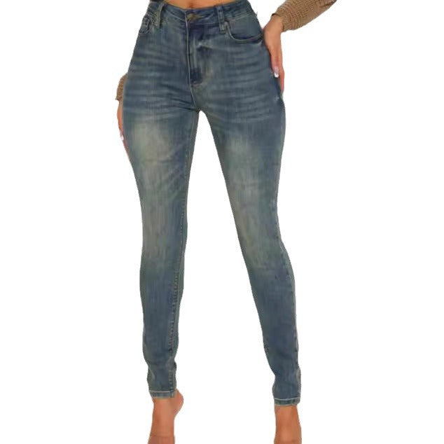 Dame High-Rise Skinny Jeans Stilla