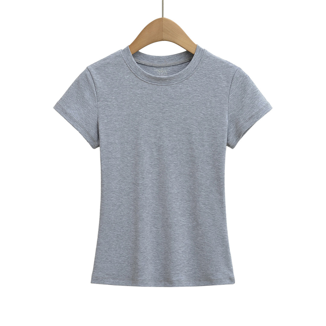 Dame klassisk Rundhals T-shirt lavet af blødt bomuldsstof Stilla