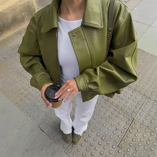 Dame Casual overgangsjakke med voluminøse ærmer Stilla