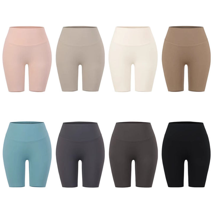 Dame high-waist sportshorts med åndbart materiale og elastisk komfortbånd Stilla